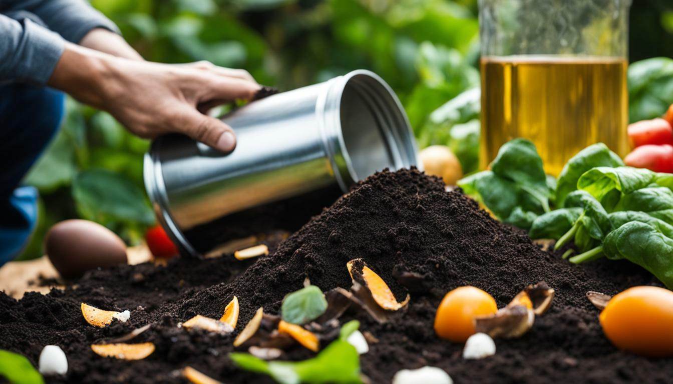 can you compost cooking oil