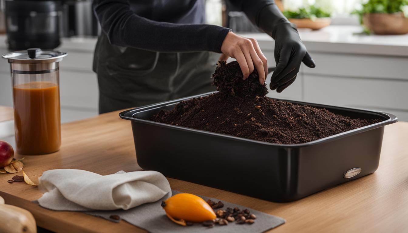 how to use a countertop compost bin